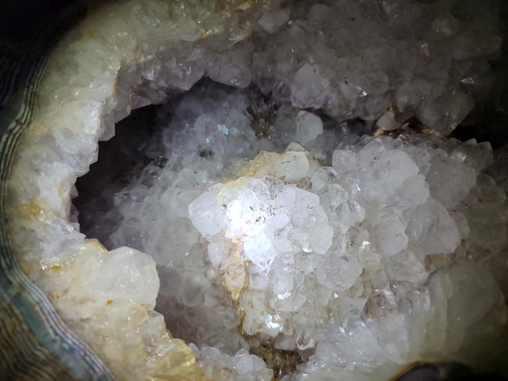 Natural XL Crystalline Elephant Foat Agate Geode x 1 From Maintirano, Madagascar - Toprock Gemstones and Minerals 