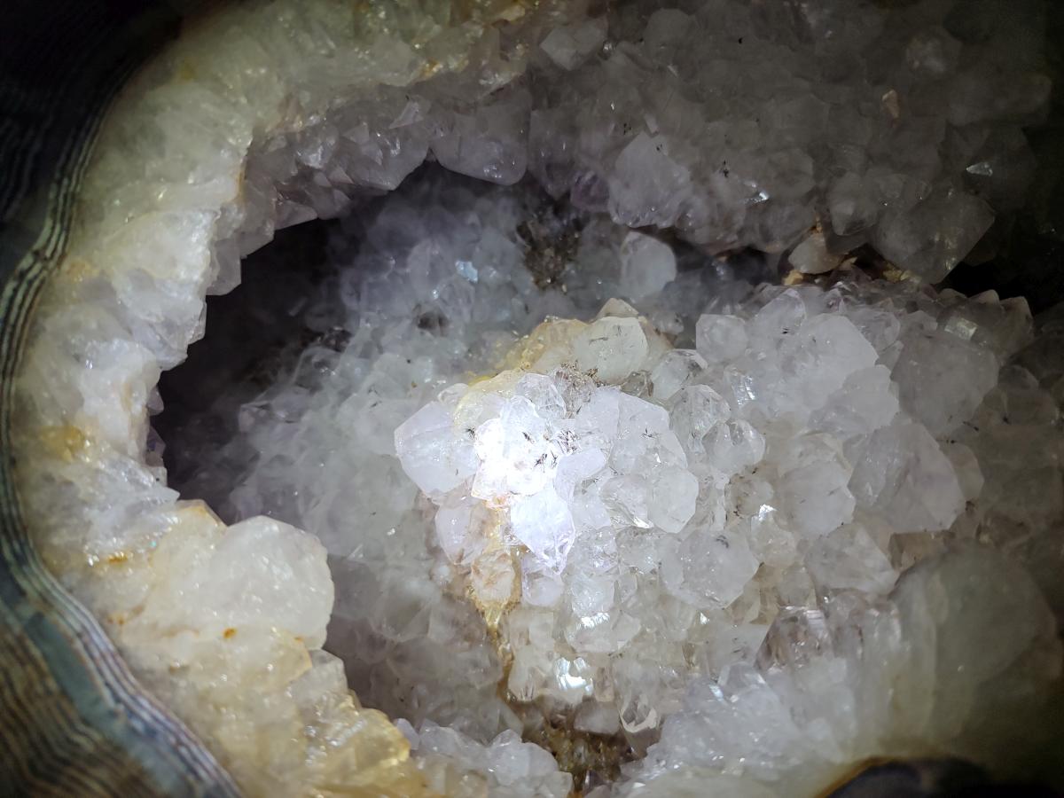 Natural XL Crystalline Elephant Foat Agate Geode x 1 From Maintirano, Madagascar - Toprock Gemstones and Minerals 