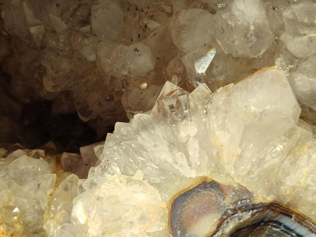 Natural XL Crystalline Elephant Foat Agate Geode x 1 From Maintirano, Madagascar - Toprock Gemstones and Minerals 