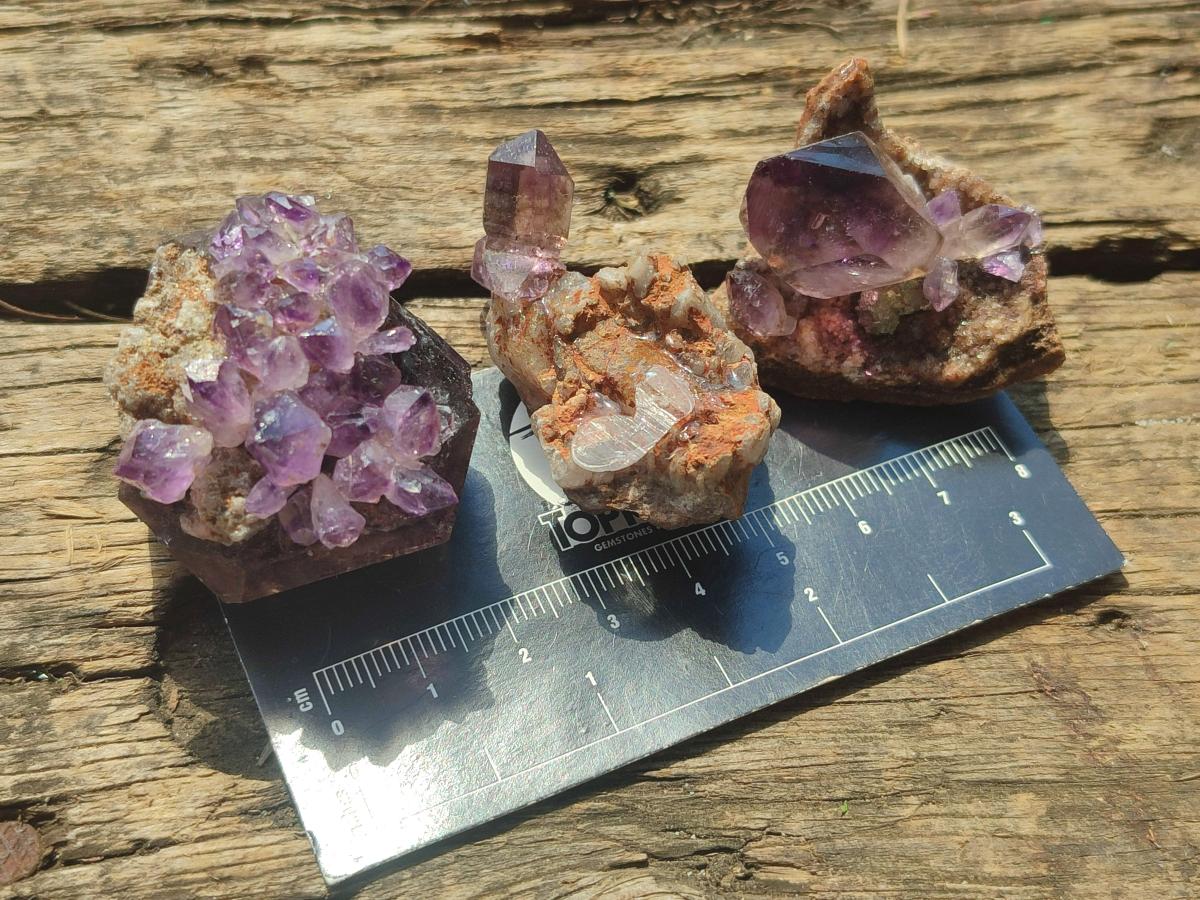 Hand Made Conglomerates Chiredzi Amethyst Crystals x 24 From South Africa - Toprock Gemstones and Minerals 
