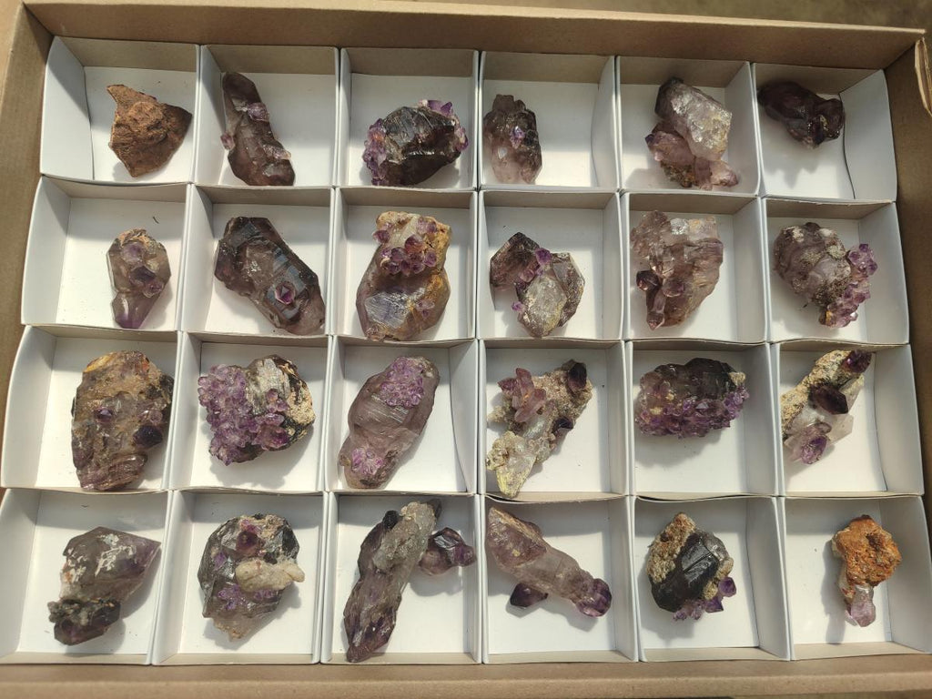 Hand Made Conglomerates Chiredzi Amethyst Crystals x 24 From South Africa - Toprock Gemstones and Minerals 