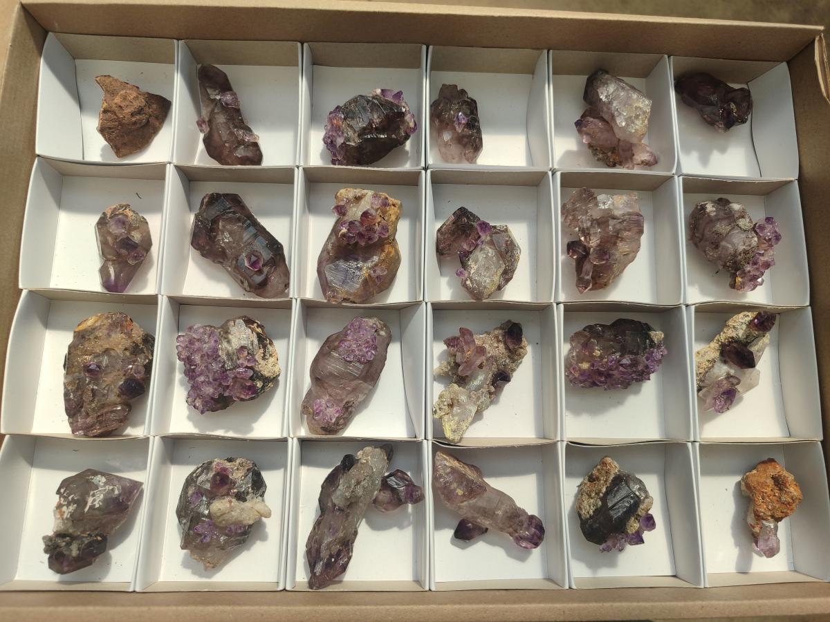 Hand Made Conglomerates Chiredzi Amethyst Crystals x 24 From South Africa - Toprock Gemstones and Minerals 