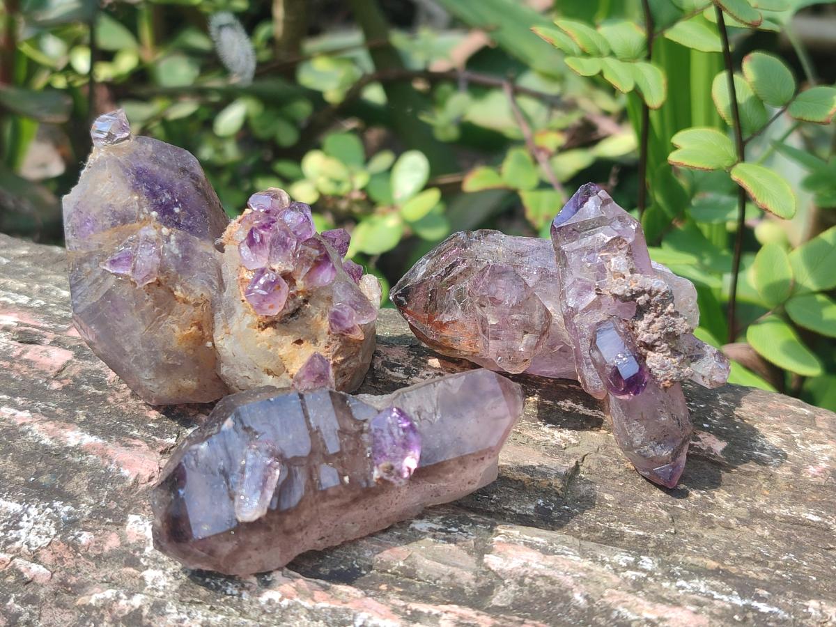 Hand Made Conglomerates Chiredzi Amethyst Crystals x 24 From South Africa - Toprock Gemstones and Minerals 