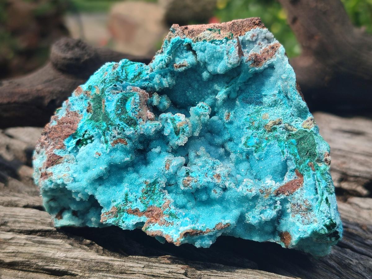 Natural Drusy Coated Chrysocolla with Malachite Specimens x 4 From Lupoto Mine, Congo - Toprock Gemstones and Minerals 