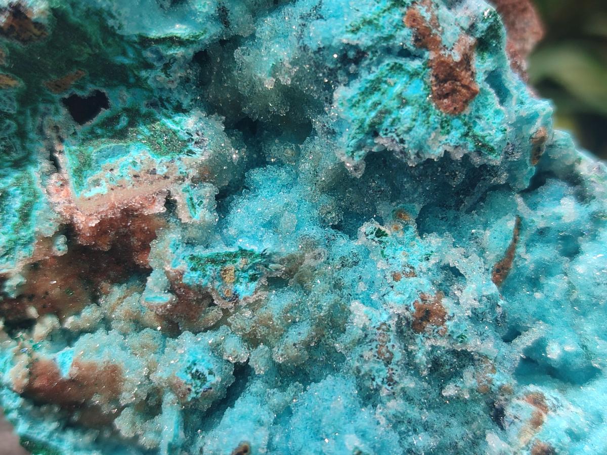Natural Drusy Coated Chrysocolla with Malachite Specimens x 4 From Lupoto Mine, Congo - Toprock Gemstones and Minerals 