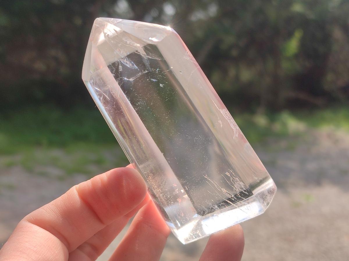 Polished Clear Quartz Crystals x 6 From Madagascar - Toprock Gemstones and Minerals 
