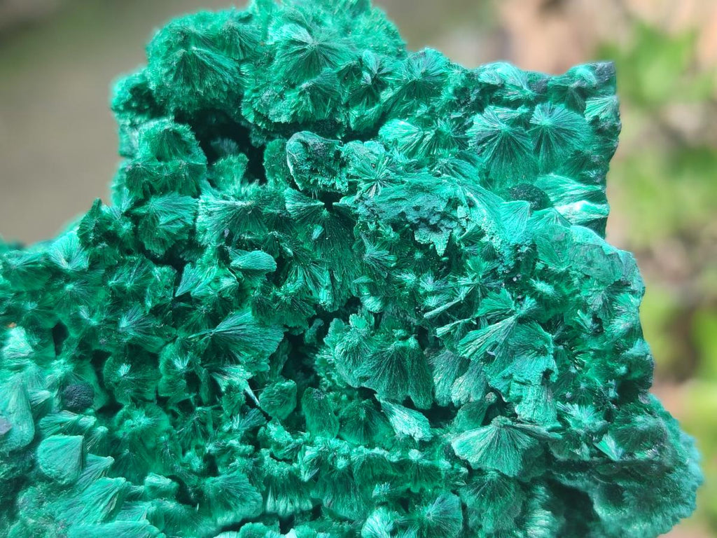 Natural Silky Malachite Specimens x 2 From Kasompe, Congo - Toprock Gemstones and Minerals 