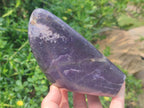 Polished Lepidolite Standing Display Pieces x 2 From Zimbabwe - Toprock Gemstones and Minerals 