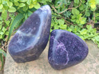 Polished Lepidolite Standing Display Pieces x 2 From Zimbabwe - Toprock Gemstones and Minerals 