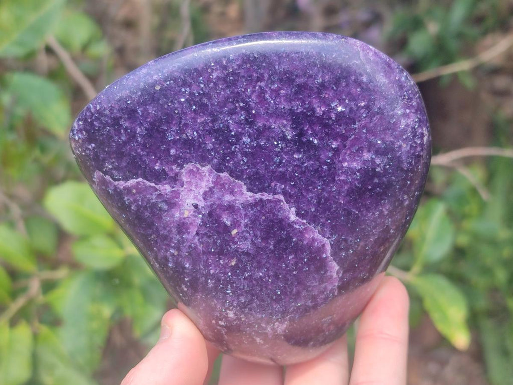 Polished Lepidolite Standing Display Pieces x 2 From Zimbabwe - Toprock Gemstones and Minerals 