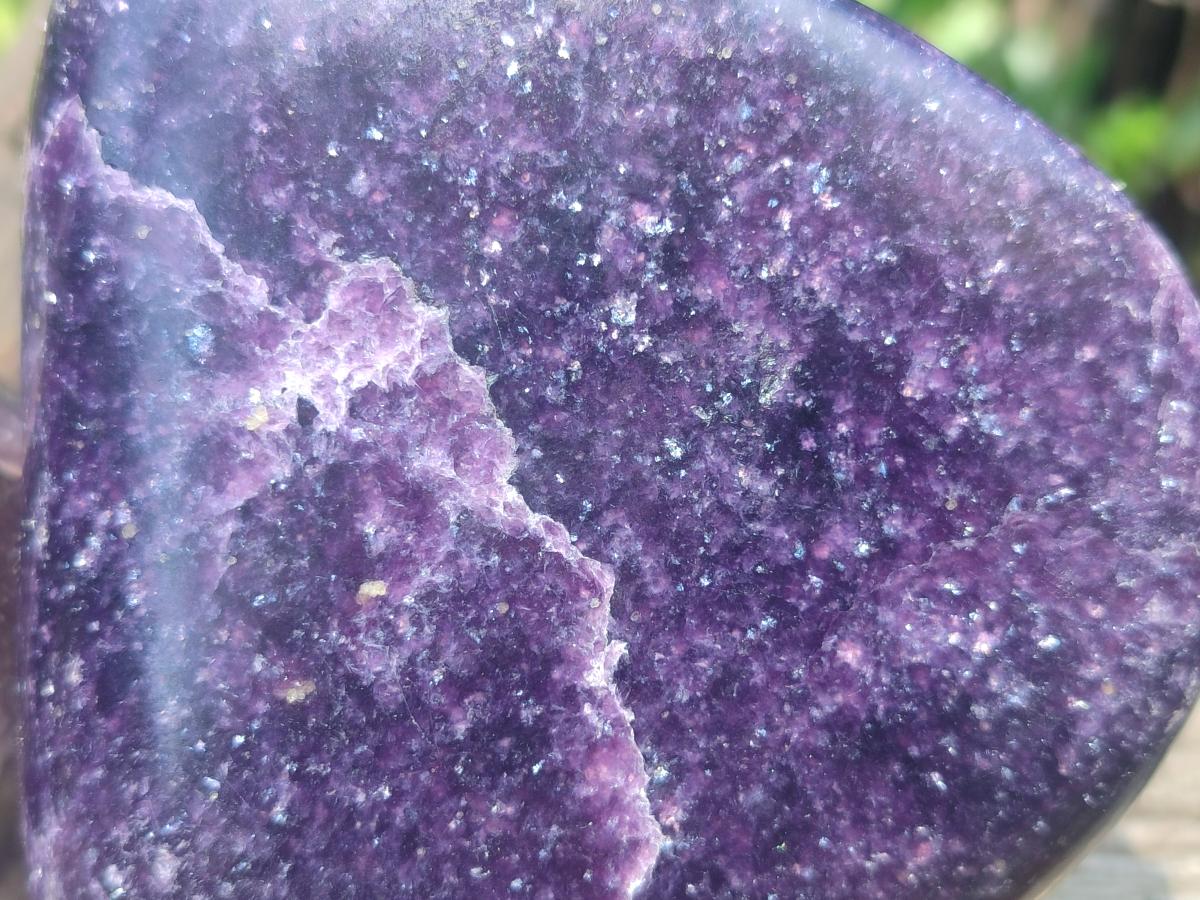 Polished Lepidolite Standing Display Pieces x 2 From Zimbabwe - Toprock Gemstones and Minerals 