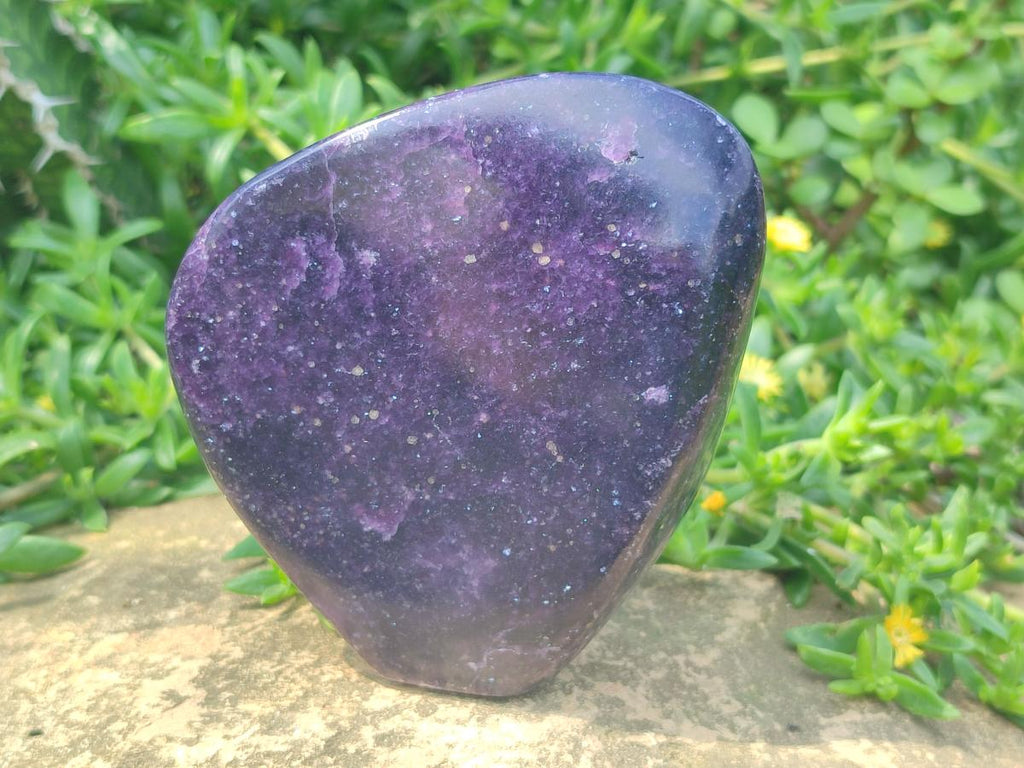 Polished Lepidolite Standing Display Pieces x 2 From Zimbabwe - Toprock Gemstones and Minerals 