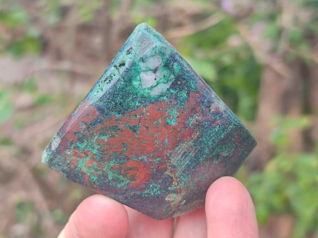 Polished Shattuckite Free Forms with Malachite x 6 From Kaokoveld, Namibia - Toprock Gemstones and Minerals 