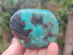 Polished Shattuckite Free Forms with Malachite x 6 From Kaokoveld, Namibia - Toprock Gemstones and Minerals 