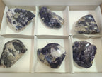 Polished One Side Lithium Silver Leaf Lepidolite Specimens x 6 From Zimbabwe - Toprock Gemstones and Minerals 