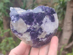 Polished One Side Lithium Silver Leaf Lepidolite Specimens x 6 From Zimbabwe - Toprock Gemstones and Minerals 