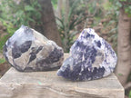 Polished One Side Lithium Silver Leaf Lepidolite Specimens x 6 From Zimbabwe - Toprock Gemstones and Minerals 