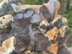Natural Large Smokey Quartz Cluster with Schorl Black Tourmaline and Feldspar x 1 From Erongo, Namibia - Toprock Gemstones and Minerals 