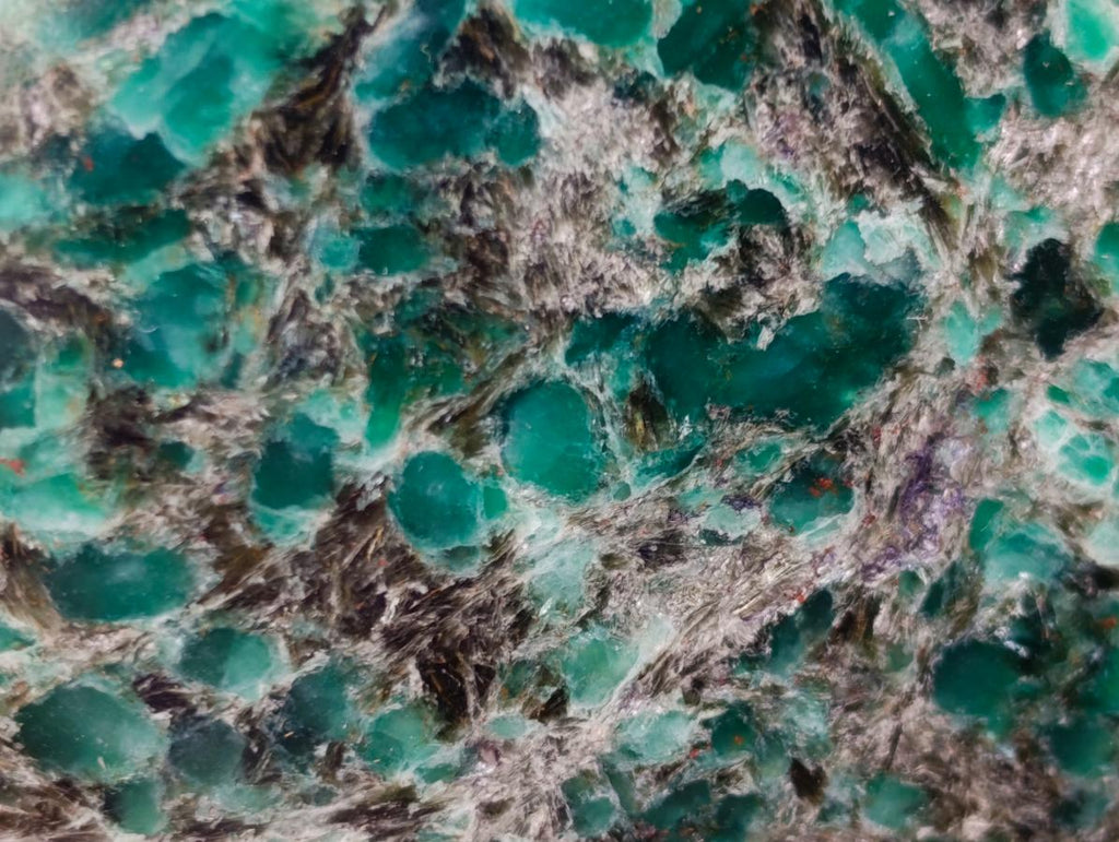 Polished Emerald Mica 'Mutokolite' Standing Display Pieces x 3 From Mutoko, Zimbabwe