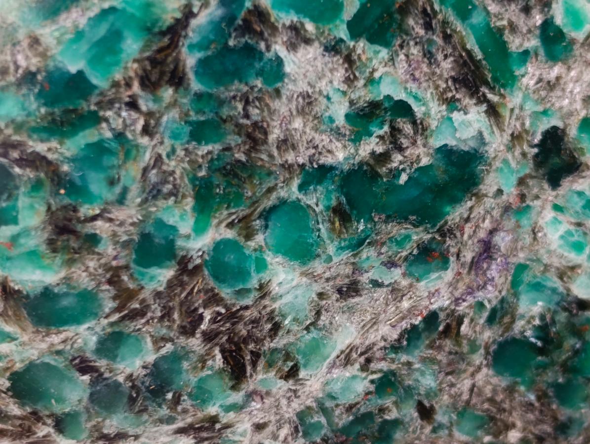 Polished Emerald Mica 'Mutokolite' Standing Display Pieces x 3 From Mutoko, Zimbabwe