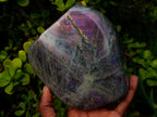Polished Large Rare Purple Sunset Flash Labradorite Standing Display Piece x 1 From Madagascar