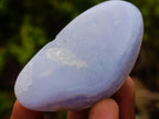 Polished and Natural Blue Lace Agate Free Forms x 35 From Nsanje, Malawi