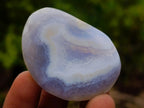 Polished and Natural Blue Lace Agate Free Forms x 35 From Nsanje, Malawi