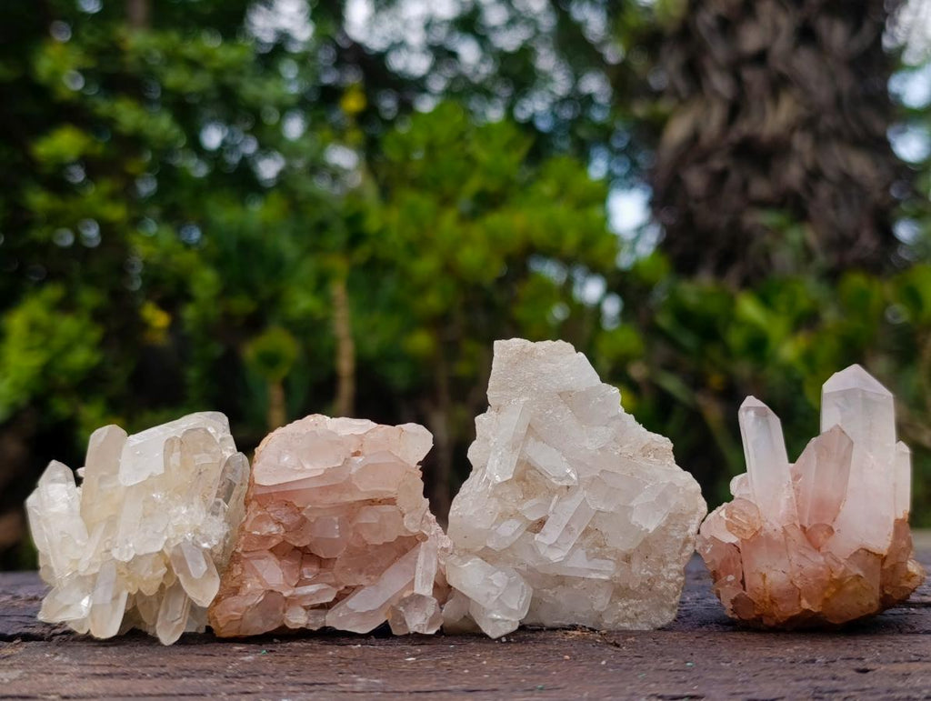 Natural Small Malagasy Quartz Clusters x 35 From Madagascar