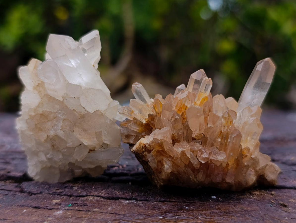 Natural Small Malagasy Quartz Clusters x 35 From Madagascar