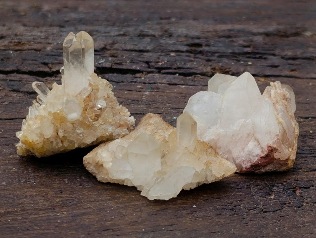 Natural Small Malagasy Quartz Clusters x 35 From Madagascar