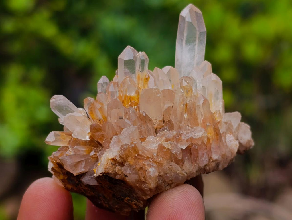 Natural Small Malagasy Quartz Clusters x 35 From Madagascar