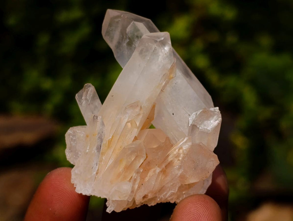 Natural Small Malagasy Quartz Clusters x 35 From Madagascar