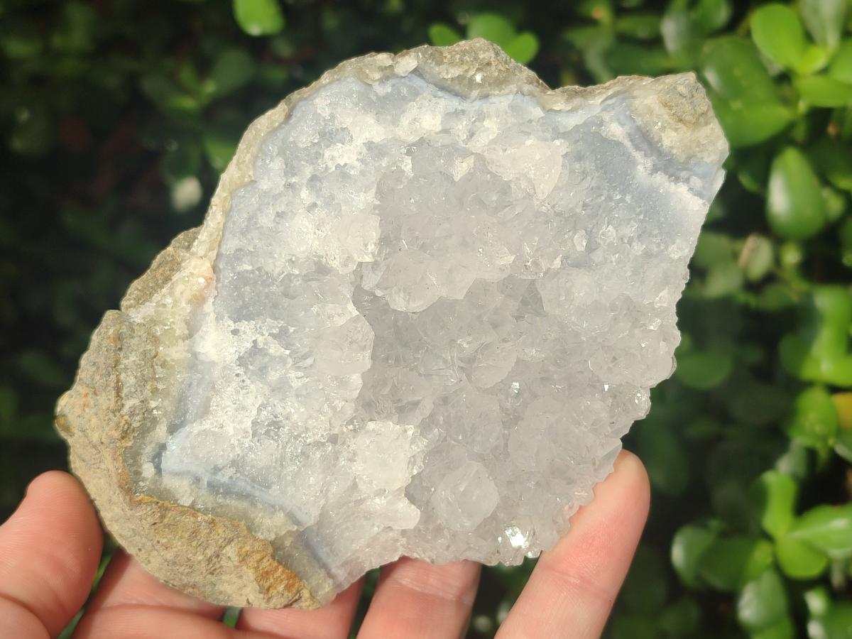 Natural Blue Lace Agate Specimens x 2 From Nsanje, Malawi