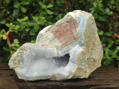 Natural Blue Lace Agate Specimens x 2 From Nsanje, Malawi