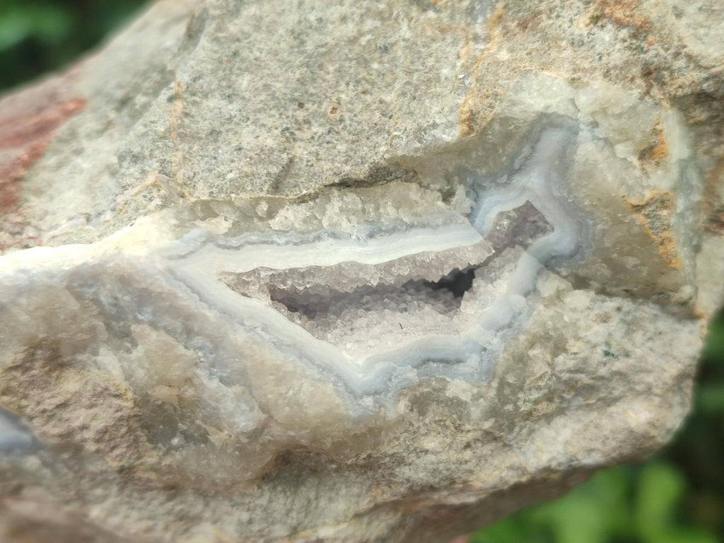 Natural Blue Lace Agate Specimens x 2 From Nsanje, Malawi