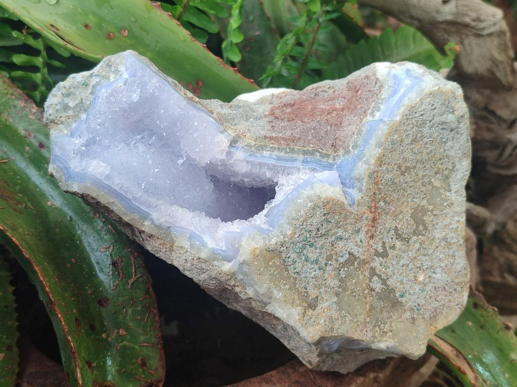 Natural Blue Lace Agate Specimens x 2 From Nsanje, Malawi
