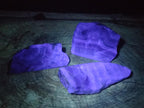 Polished One Side Watermelon Fluorite Slices x 3 From Uis, Namibia