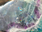 Polished One Side Watermelon Fluorite Slices x 3 From Uis, Namibia