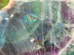 Polished One Side Watermelon Fluorite Slices x 3 From Uis, Namibia