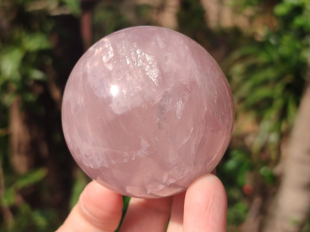 Polished Gemmy Rose Quartz Spheres x 3 From Madagascar