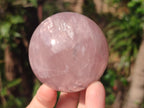 Polished Gemmy Rose Quartz Spheres x 3 From Madagascar