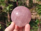 Polished Gemmy Rose Quartz Spheres x 3 From Madagascar