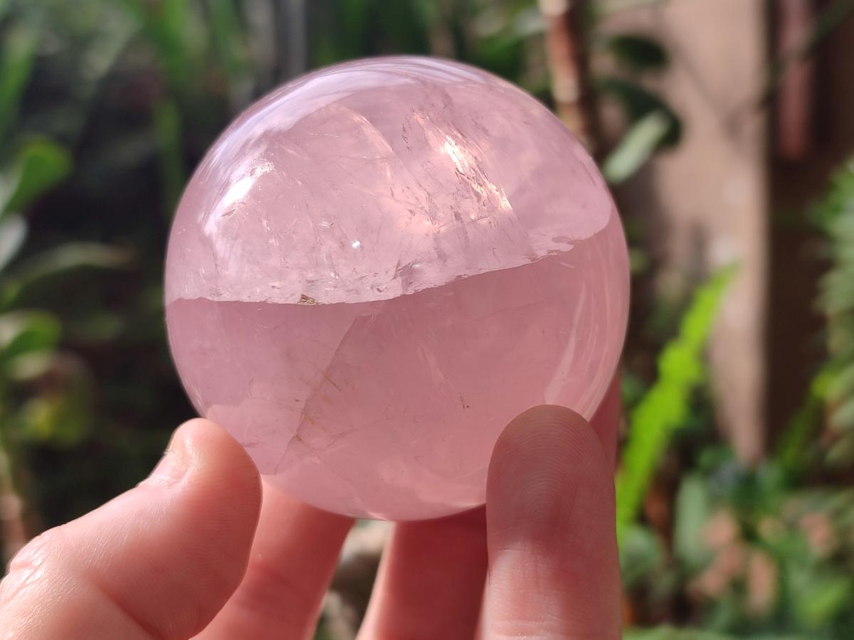 Polished Gemmy Rose Quartz Spheres x 3 From Madagascar