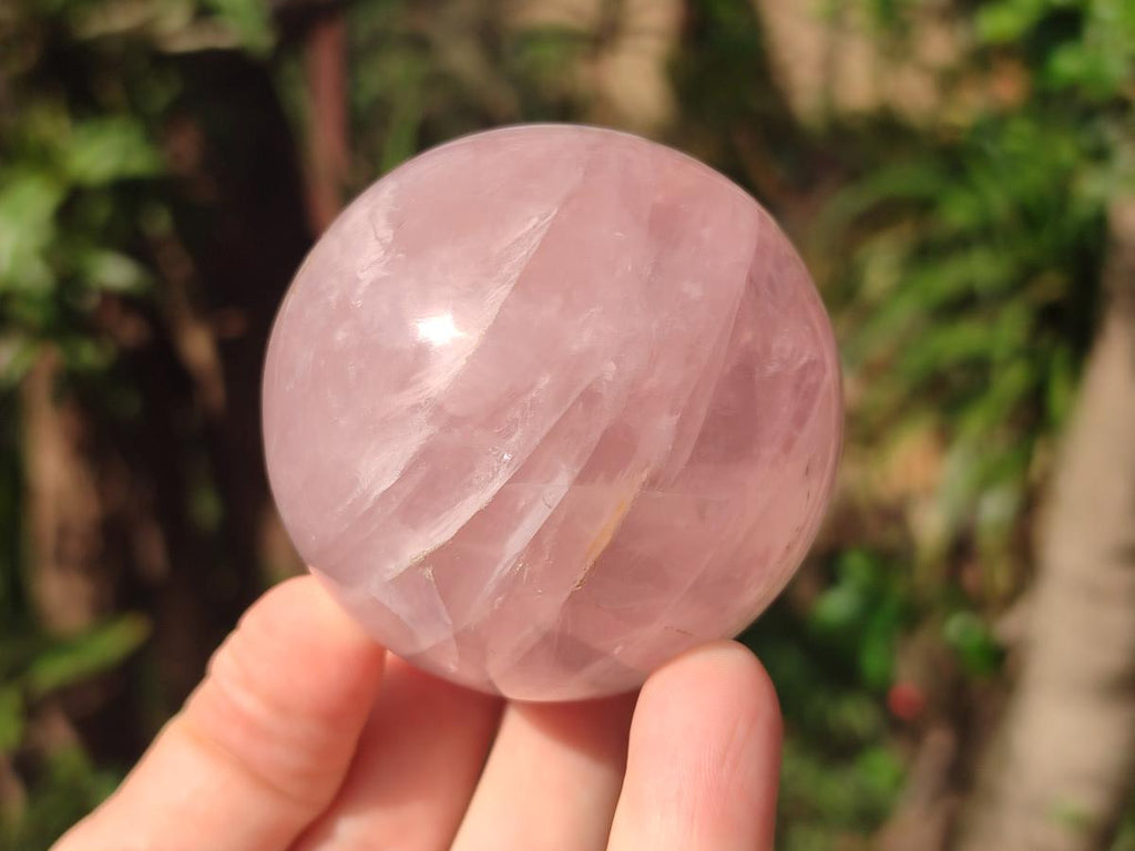 Polished Gemmy Rose Quartz Spheres x 3 From Madagascar