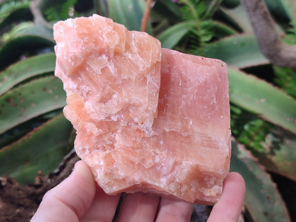 Natural Large Rhombohedral Sunset Orange Calcite Specimens x 3 From Spitzkop, Namibia