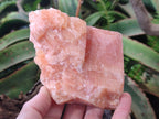 Natural Large Rhombohedral Sunset Orange Calcite Specimens x 3 From Spitzkop, Namibia