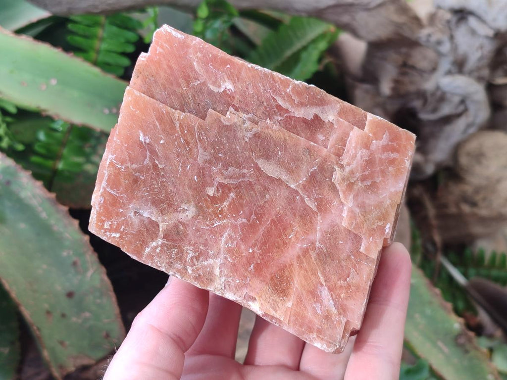 Natural Large Rhombohedral Sunset Orange Calcite Specimens x 3 From Spitzkop, Namibia