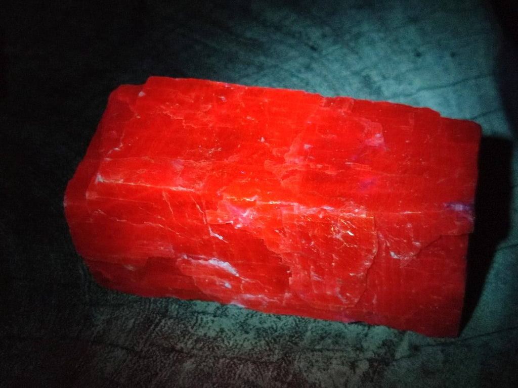 Natural Large Rhombohedral Sunset Orange Calcite Specimens x 3 From Spitzkop, Namibia