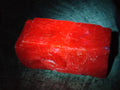 Natural Large Rhombohedral Sunset Orange Calcite Specimens x 3 From Spitzkop, Namibia