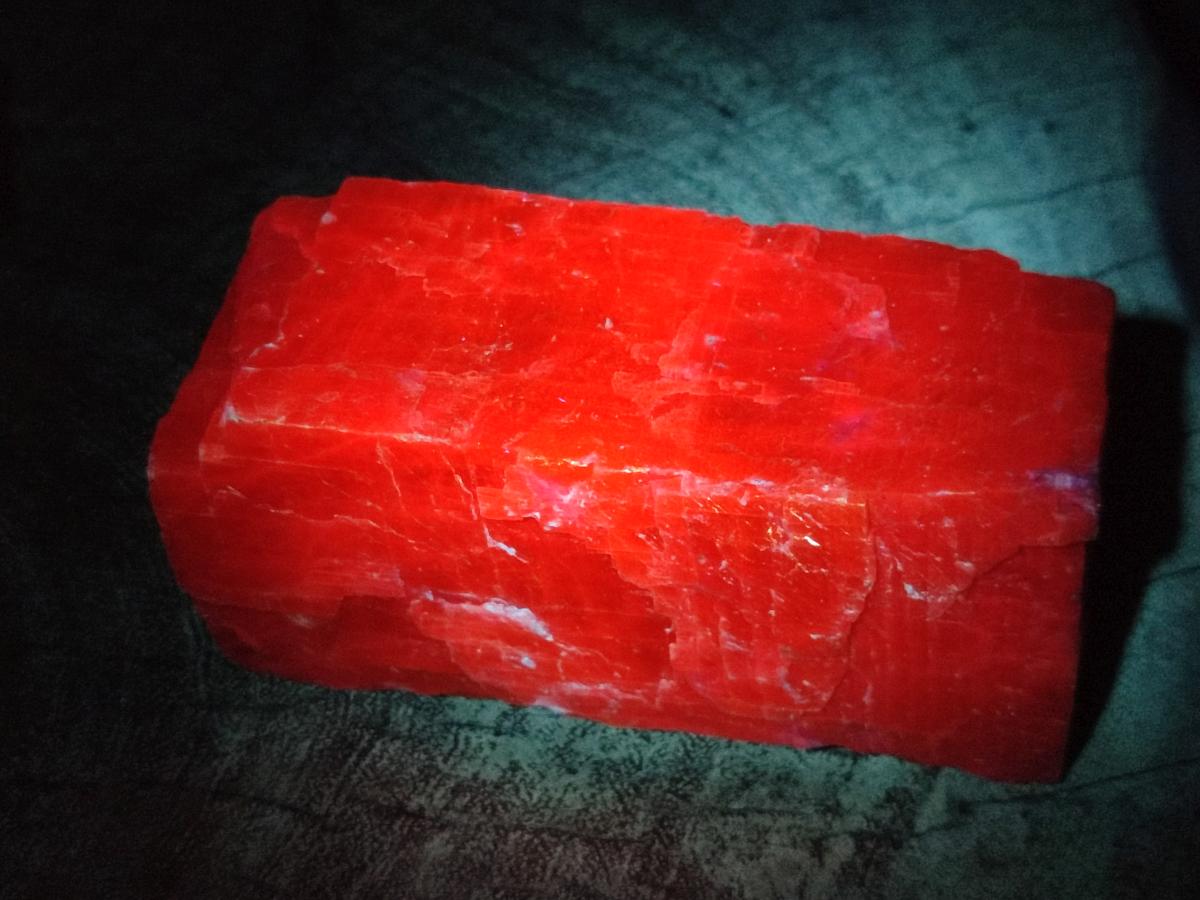 Natural Large Rhombohedral Sunset Orange Calcite Specimens x 3 From Spitzkop, Namibia